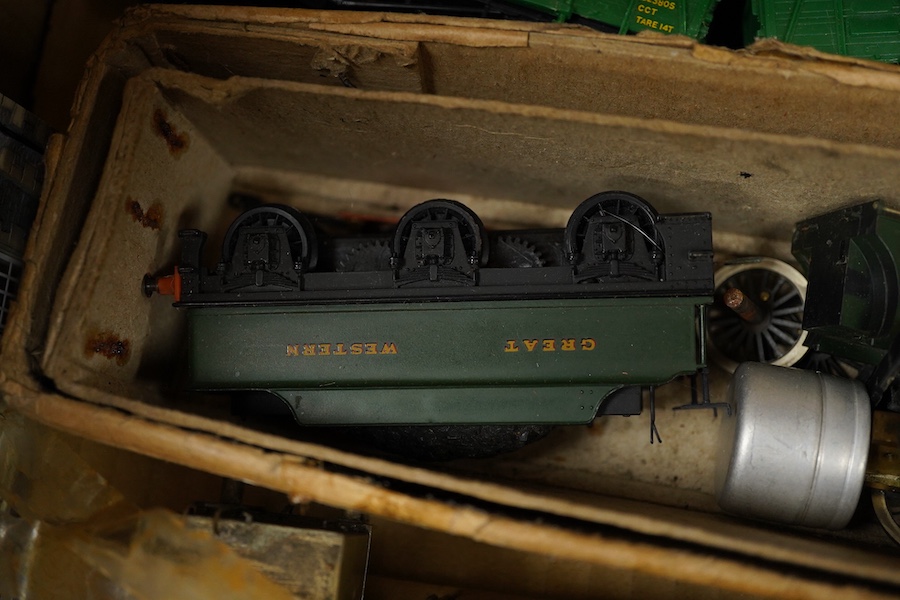 A quantity of 00 gauge model railway by Tri-ang, Mainline, Dapol, Bachmann, GMR, Hornby Dublo, etc. including; nine steam and diesel locomotives, together with boxed and unboxed freight wagons, coaches, kits and other mo